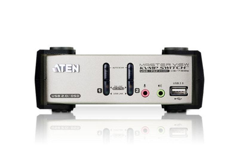 Switch KVM VGA audio 2 porte con OSD e USB/PS2 - CS-1732B ATEN - immagine 2