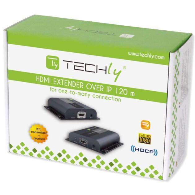 Extender HDMI con IR su Cavo Cat.6 fino a 120m TECHLY - immagine 2