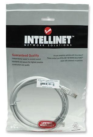 Cavo di rete Patch Bianco Cat. 5e 3 mt INTELLINET - immagine 2