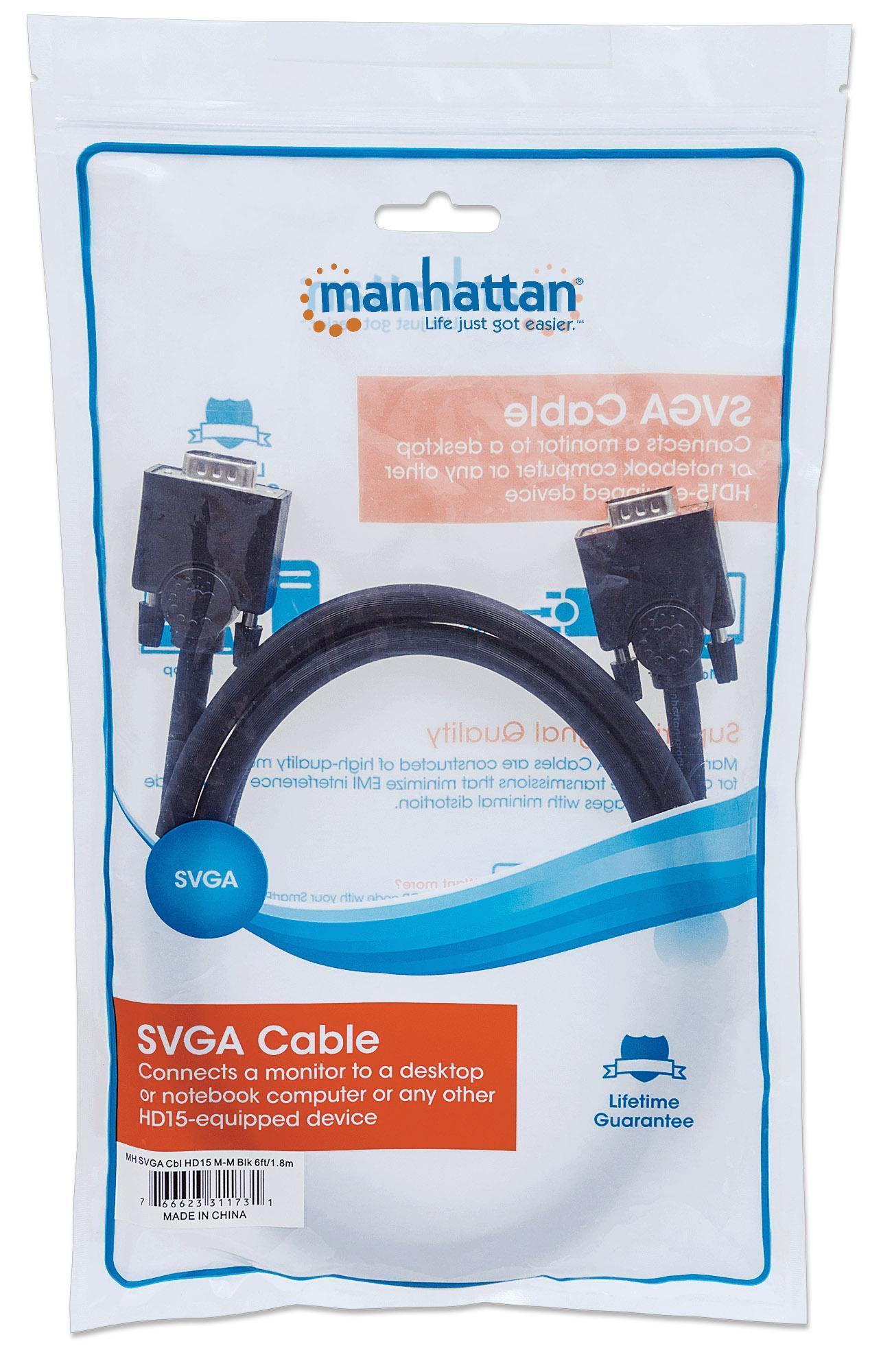Cavo SVGA Audio 4,5 mt MANHATTAN - immagine 2