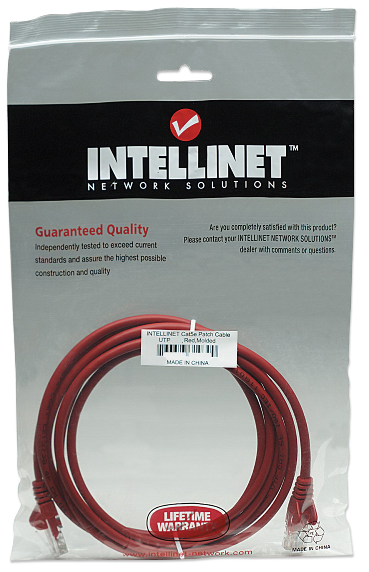Cavo di Rete Cat. 5e Rosso 5m: Performante e Resistente INTELLINET - immagine 2