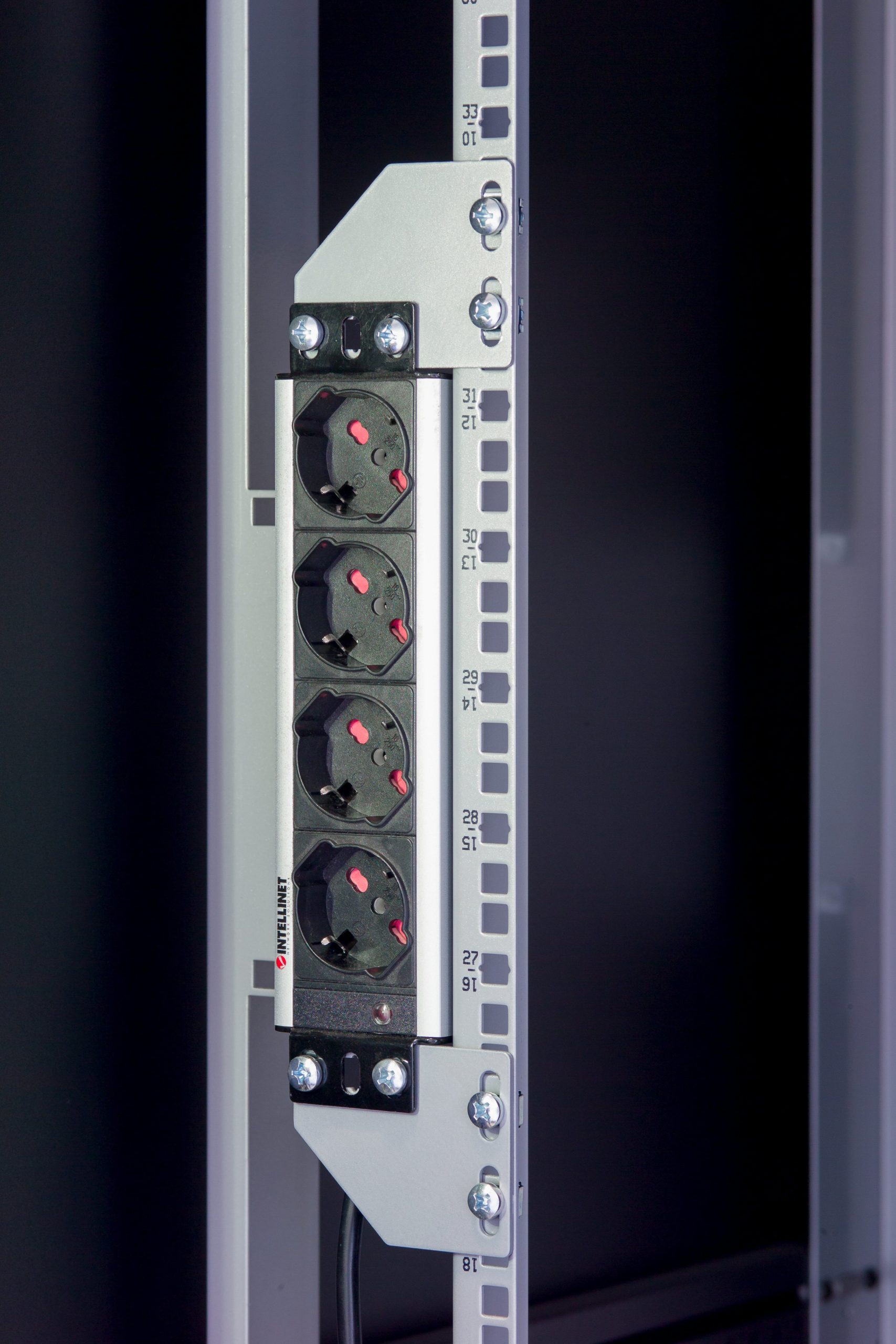 Staffe per Montaggio Verticale su Montanti Rack Silver TECHLY PROFESSIONAL - immagine 2