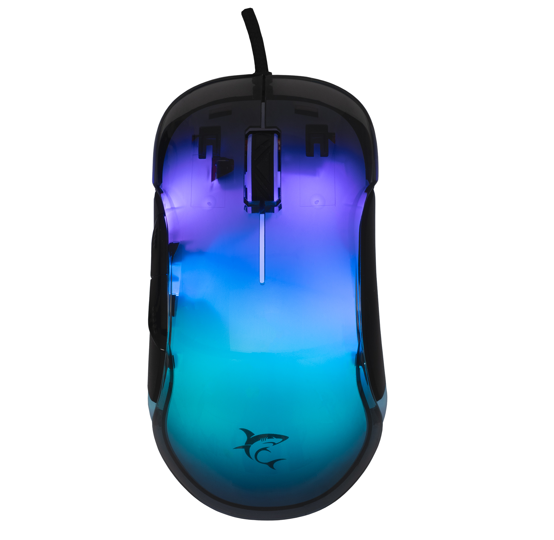 Mouse Gaming RGB USB 12800 dpi 7 Tasti Nero Mordred WHITE SHARK