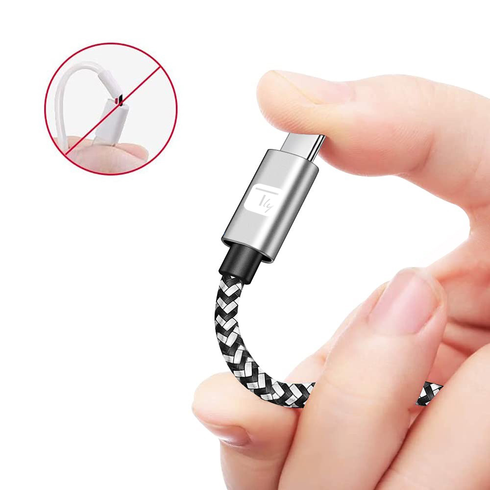 Cavo USB-C™ Maschio 2.0 / USB-C™ Maschio 3A 0,5 m Alluminio TECHLY - immagine 3