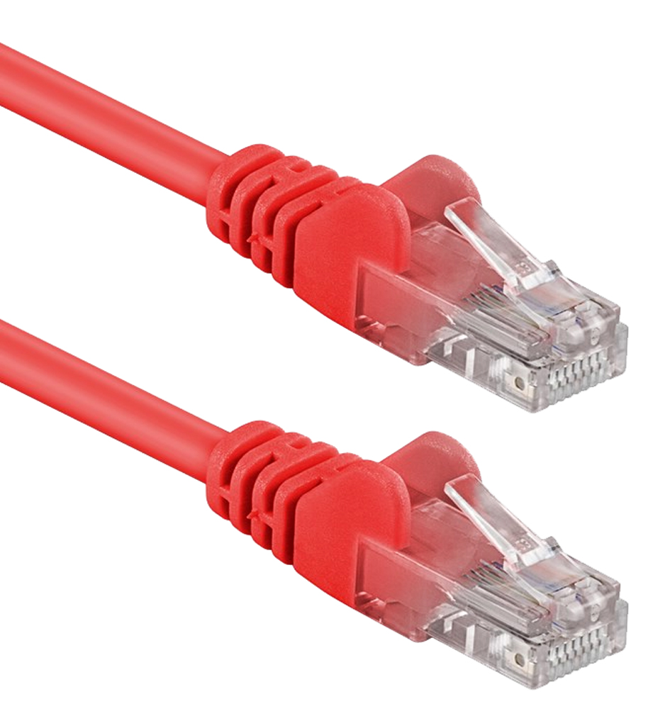 "Cavo di Rete Patch Rosso 20m Cat. 5e in Rame UTP" INTELLINET - immagine 3