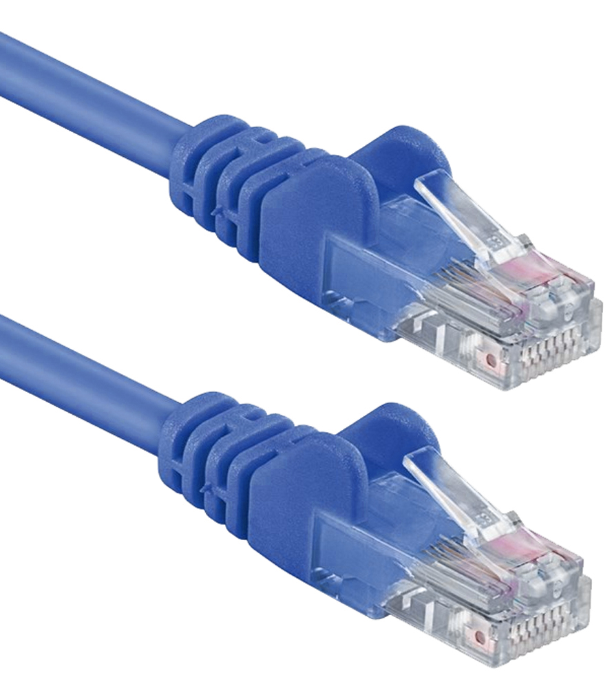 Cavo di rete Patch Cat. 6 Blu 1m INTELLINET - immagine 3