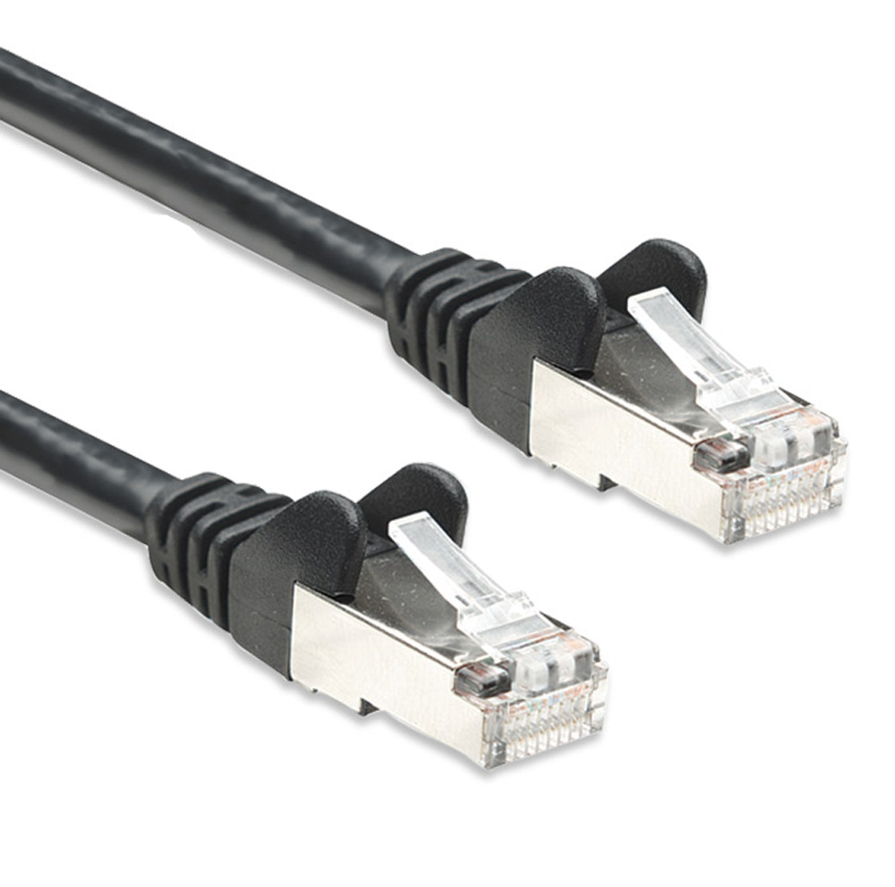 Cavo Patch Cat. 5e Nero 1m: Connessione Sicura e Veloce INTELLINET - immagine 2
