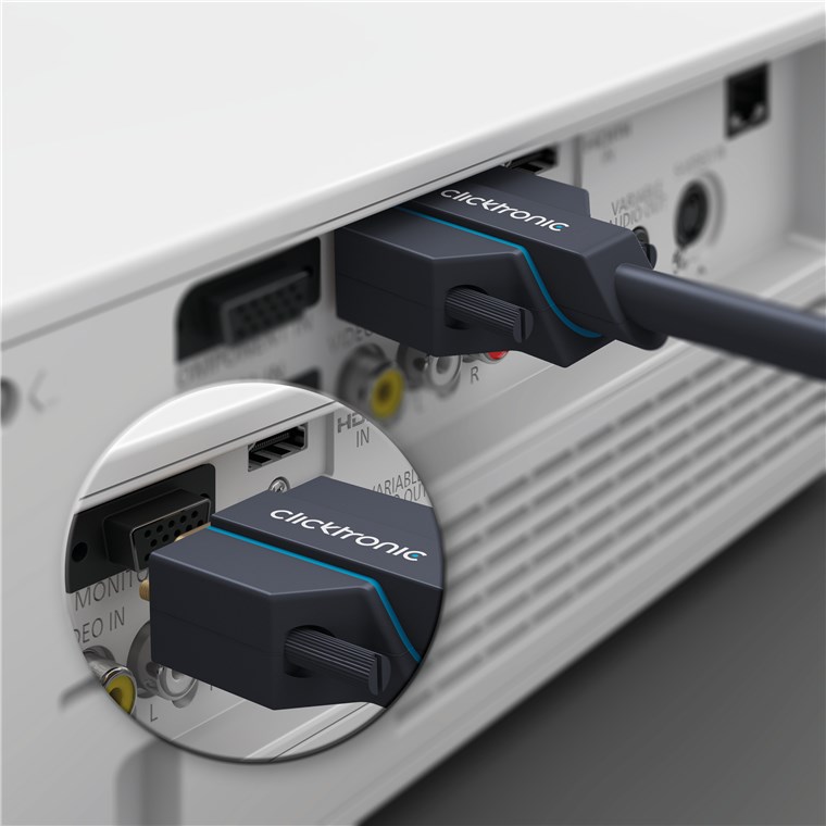 Cavo VGA 10m: Alta Risoluzione e Connettori Dorati CLICKTRONIC - immagine 3