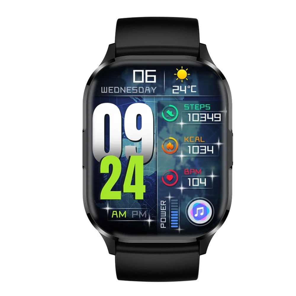 Smartwatch Fitness Bluetooth V5.3 Mento Display 2,01'' IP67 Nero FONTASTIC - immagine 3