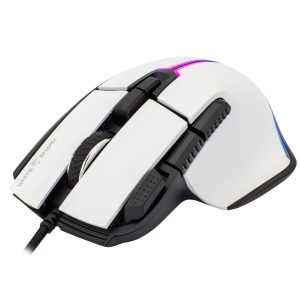 Mouse Gaming RGB USB 12000 dpi 9 Tasti Bianco Marrok WHITE SHARK