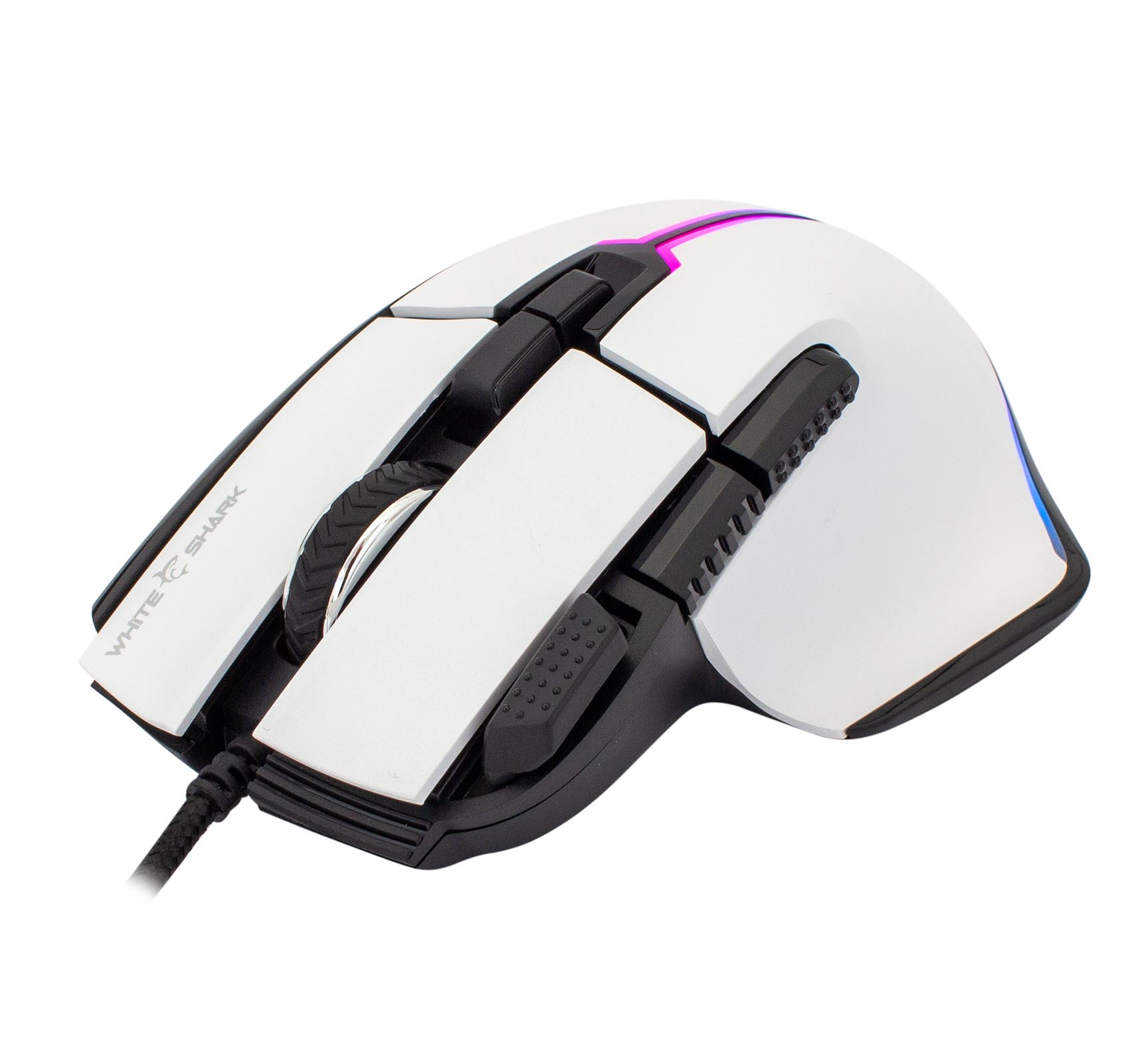 Manhattan 179256 Mouse Gaming Ottico USB 3200 DPI | Retroilluminazione LED RGB, 6 Tasti, Design Ambidestro, Cavo 1.4m