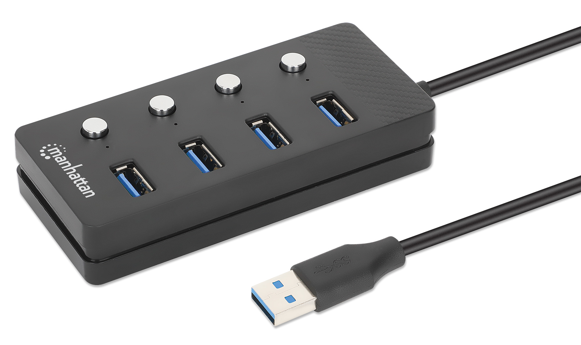 Hub USB 3.0 4 porte Type-A con Interruttori per Singola Porta MANHATTAN - immagine 3