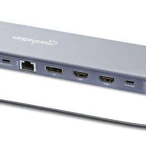 Docking Station USB-C&trade; 12-in-1 4K Triplo Monitor con MST MANHATTAN
