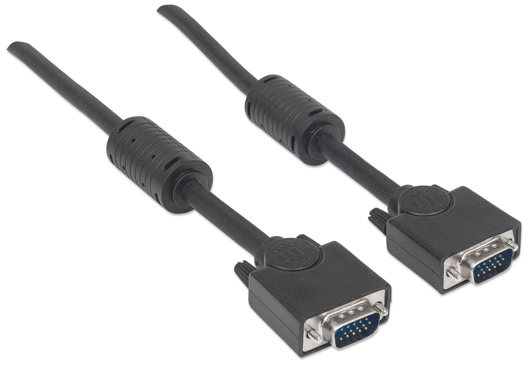 Cavo Monitor SVGA M/M 1,8m con ferrite MANHATTAN - immagine 3