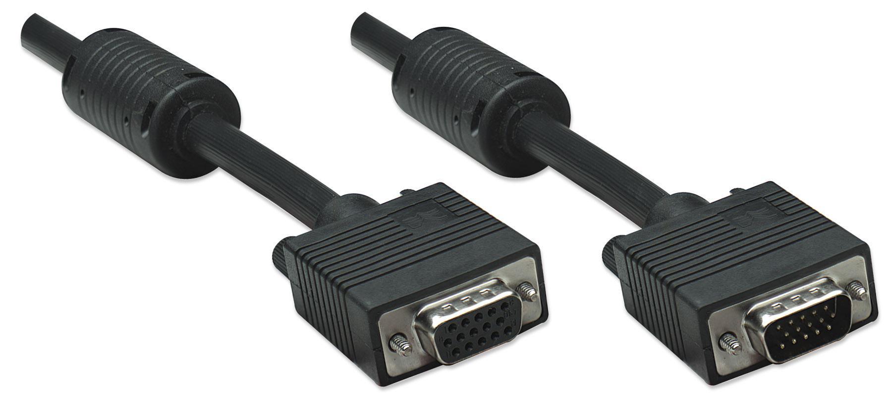 Cavo Prolunga SVGA 3m con Ferrite - Alta Qualità MANHATTAN - immagine 3