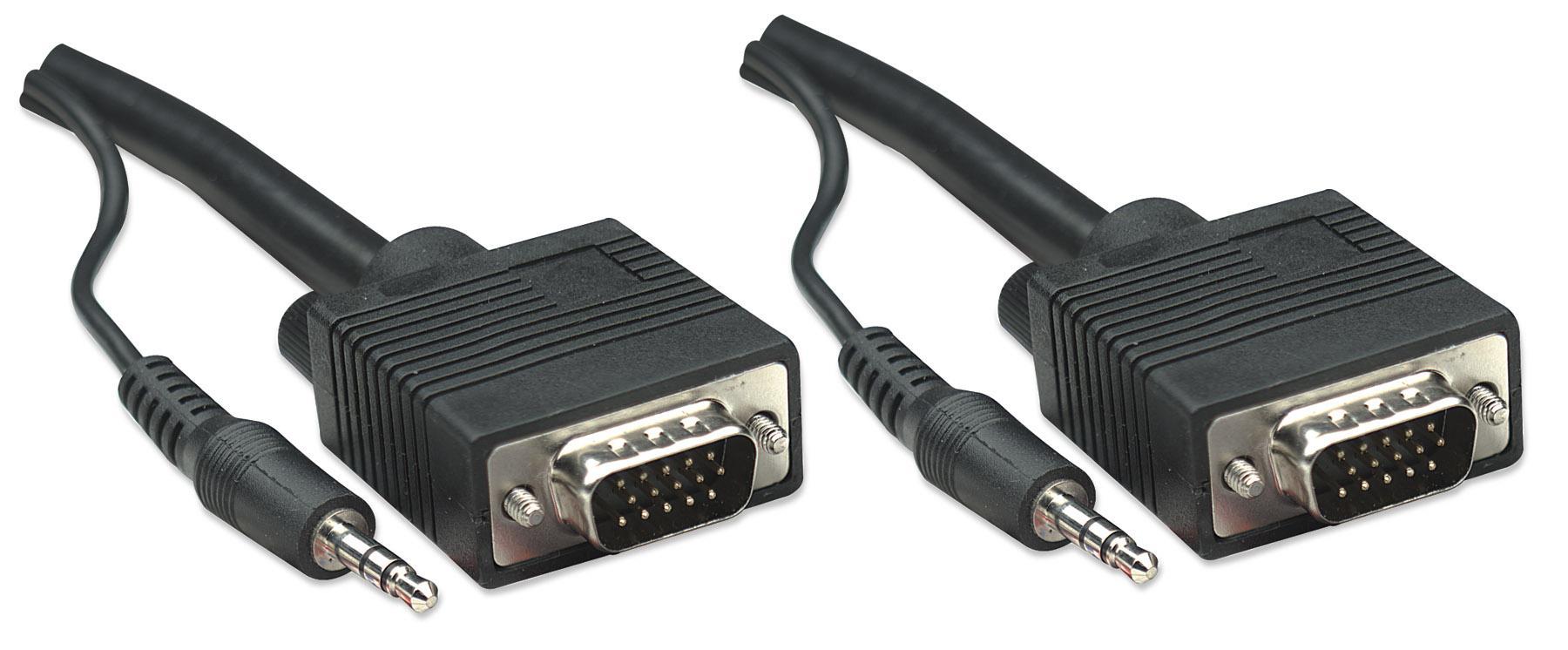 Cavo SVGA Audio 10 mt: connettività eccezionale MANHATTAN - immagine 3