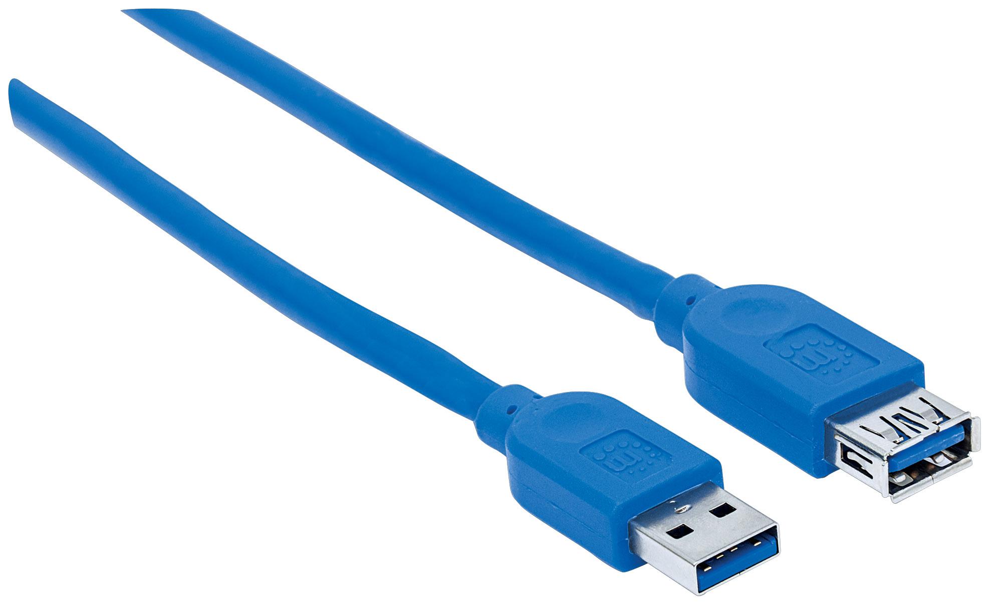 Cavo Prolunga USB 3.0 SuperSpeed A/A M/F 2m MANHATTAN - immagine 3