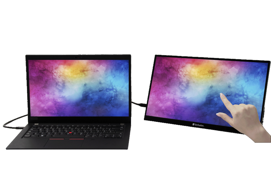 Monitor Portatile Touchscreen 15,6'' Full HD 1080p PMT-15 VERBATIM - immagine 2