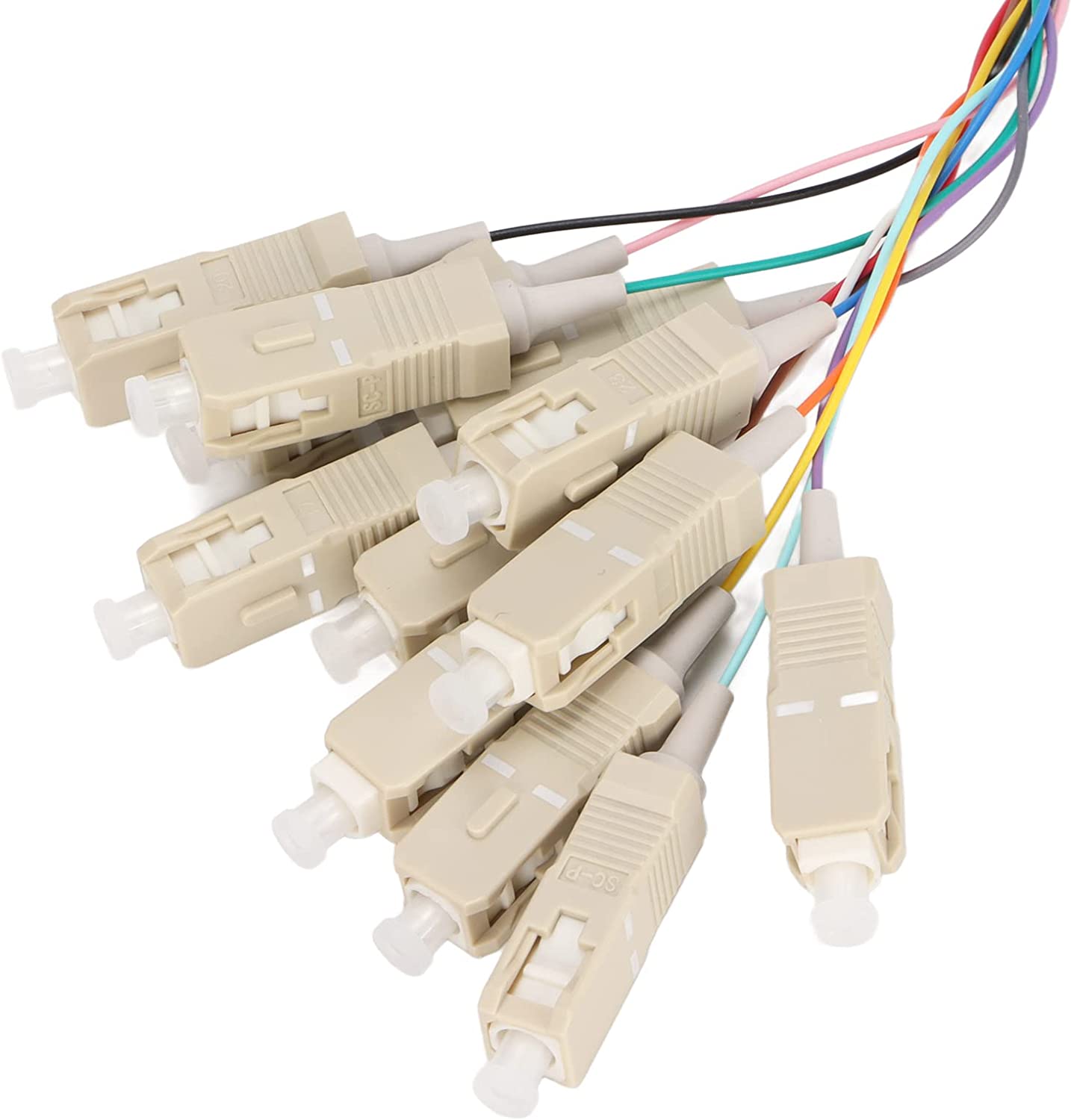 "Kit 12 Pigtail Fibra Ottica Multimodale OM3 SC 50/125 - 2m" TECHLY PROFESSIONAL - immagine 4