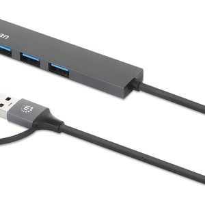 Hub USB-C&trade; 3.2 4 porte USB-A Ultra Slim MANHATTAN