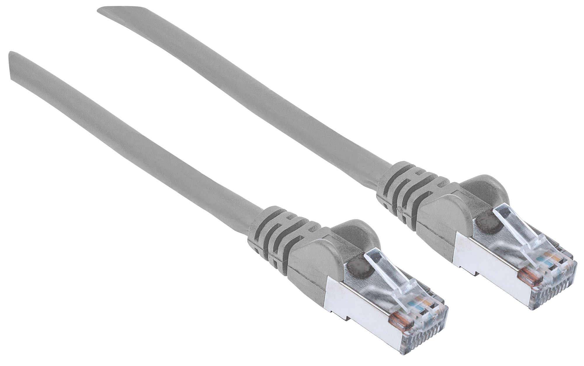 Cavo Patch Rame Schermato Cat. 5e Grigio 10m INTELLINET - immagine 4