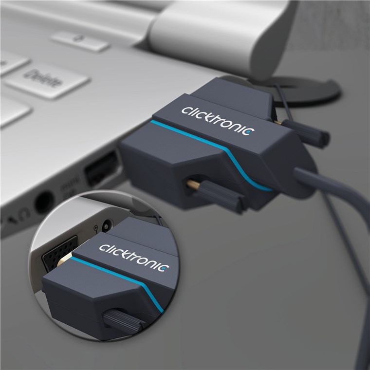 Cavo VGA Premium 5m con Connettori Dorati CLICKTRONIC - immagine 4