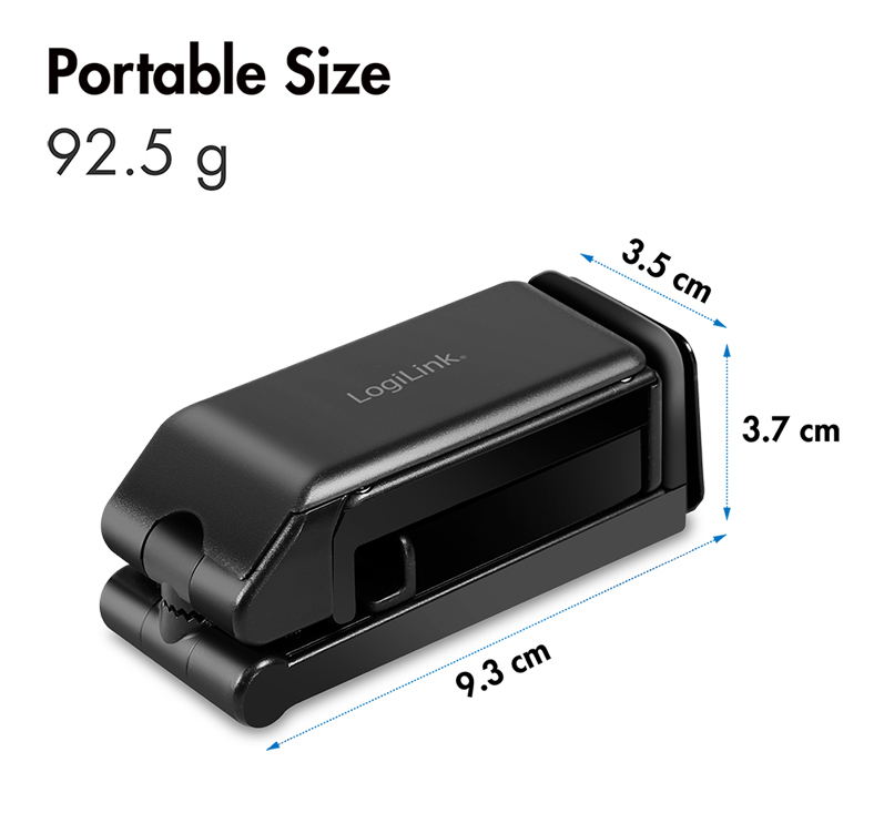 Supporto Porta Smartphone 4,7–6,9'' con Rotazione 360° Nero LOGILINK - immagine 3
