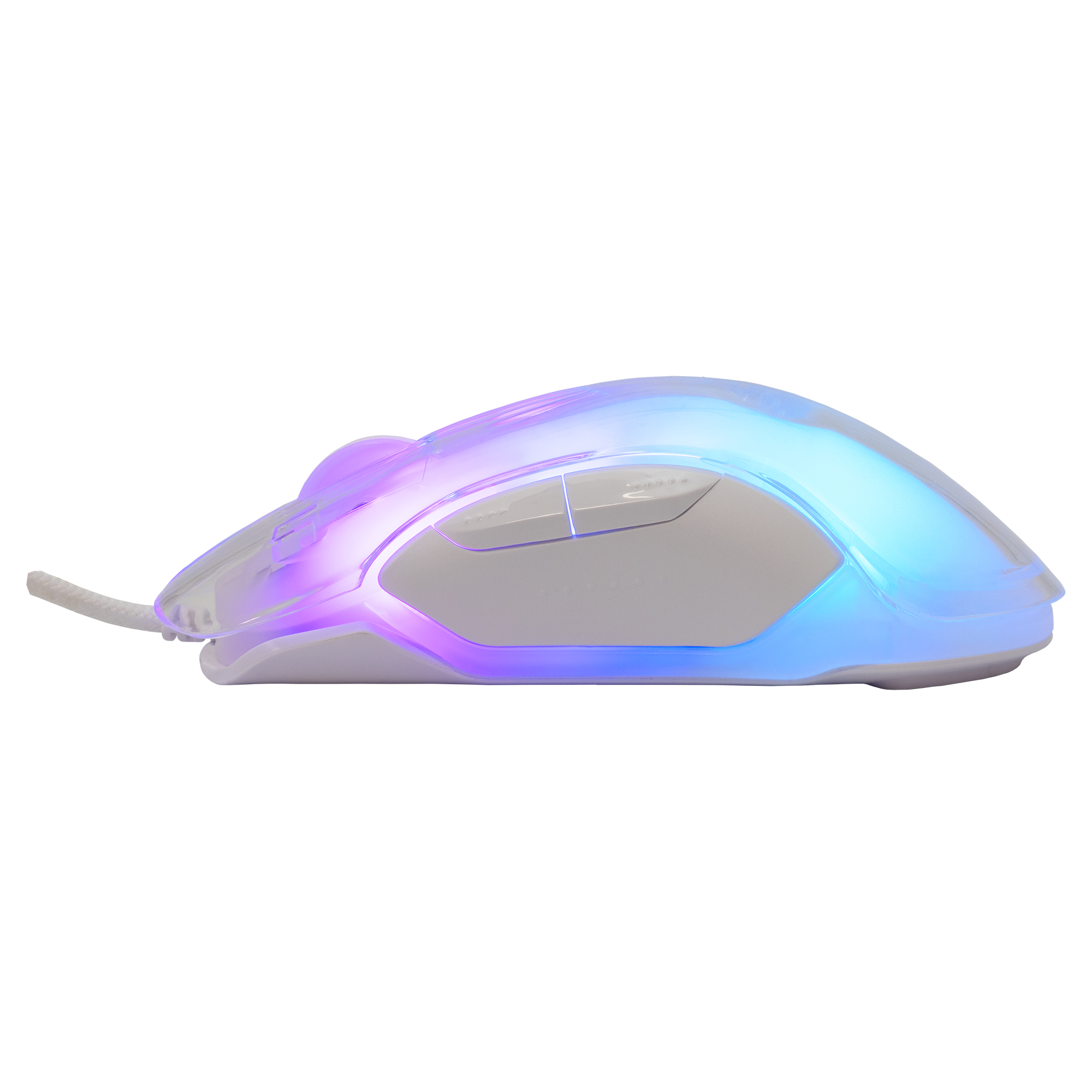 Mouse Gaming RGB USB 12800 dpi 7 Tasti Bianco Mordred WHITE SHARK - immagine 4