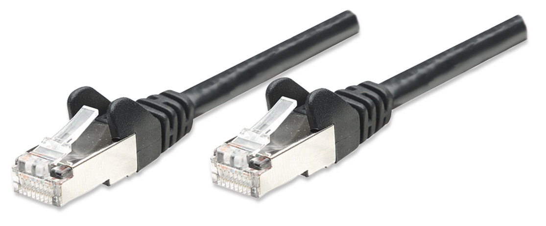 Cavo Patch Rame Schermato Cat. 5e Nero 5m INTELLINET - immagine 3