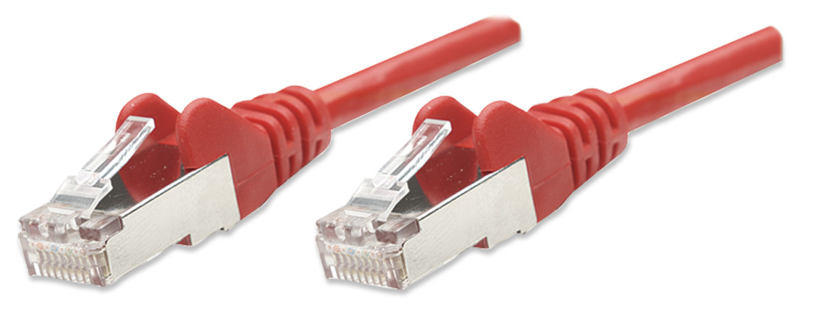 Cavo di rete Patch Rosso Cat. 5e 0,5m - Alta qualità e prestazioni INTELLINET - immagine 4