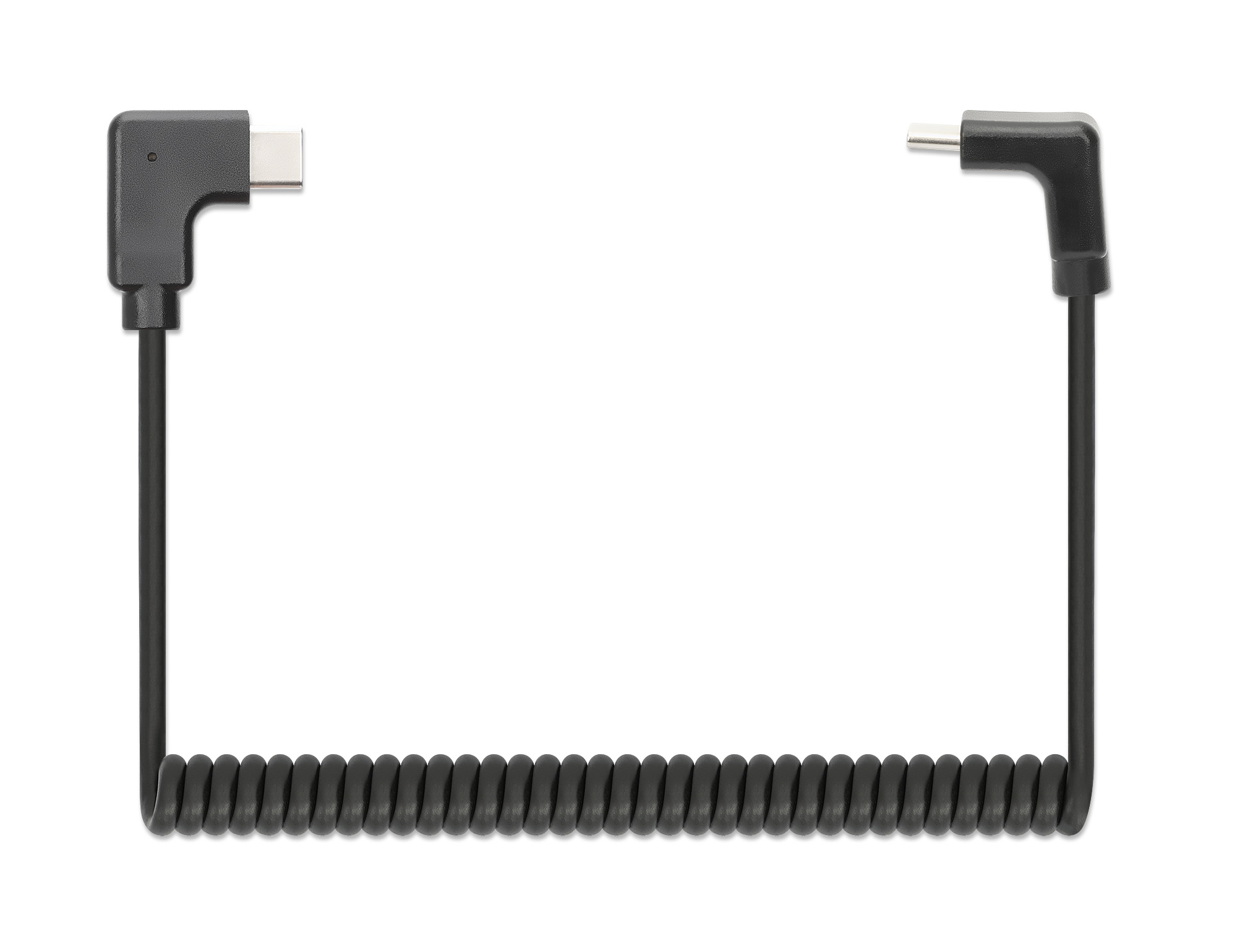 Cavo di Ricarica USB-C™ a USB-C™ 1m Spiralato Nero MANHATTAN - immagine 4