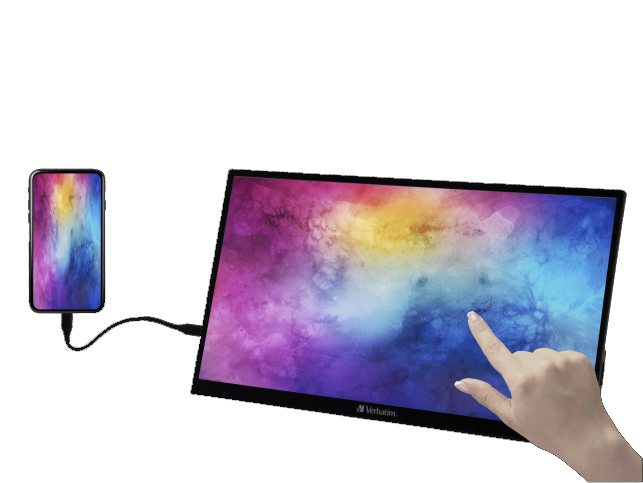 Monitor Portatile Touchscreen 15,6'' Full HD 1080p PMT-15 VERBATIM - immagine 3