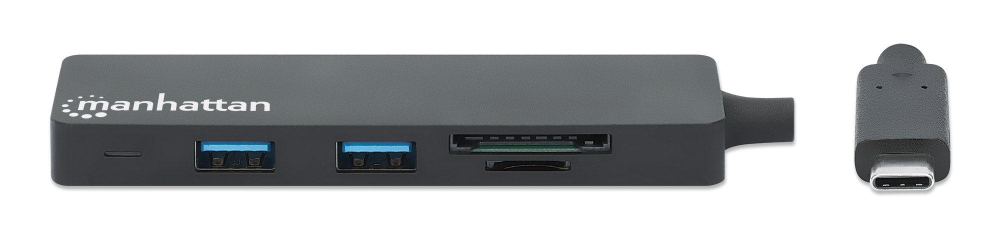 Hub USB-C™ 3.2 Gen 1 a 3 porte con Lettore Schede MANHATTAN - immagine 4