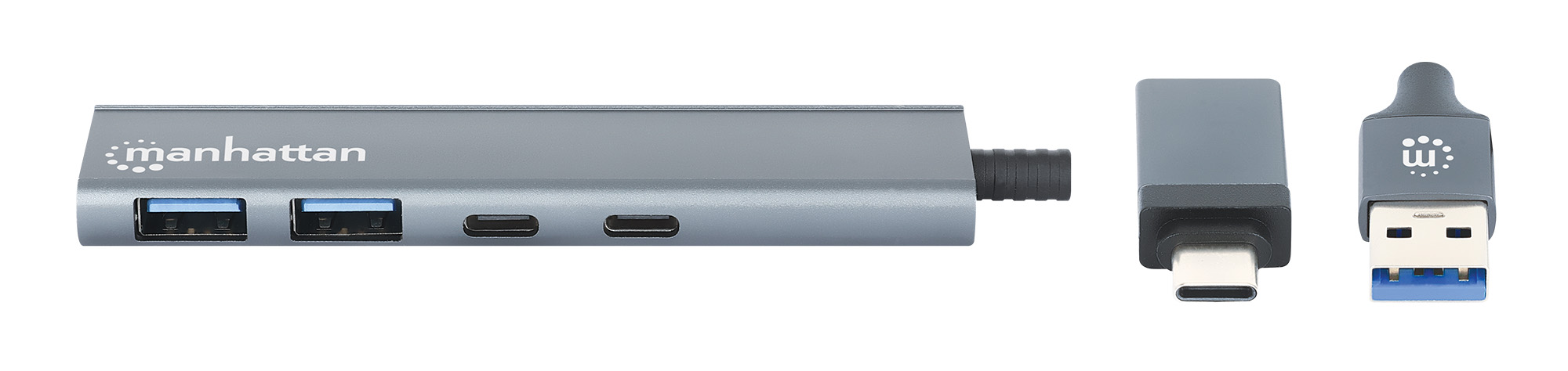 Hub 2 Porte USB-A + 2 Porte USB-C™ USB 3.2 Gen 1 MANHATTAN - immagine 4