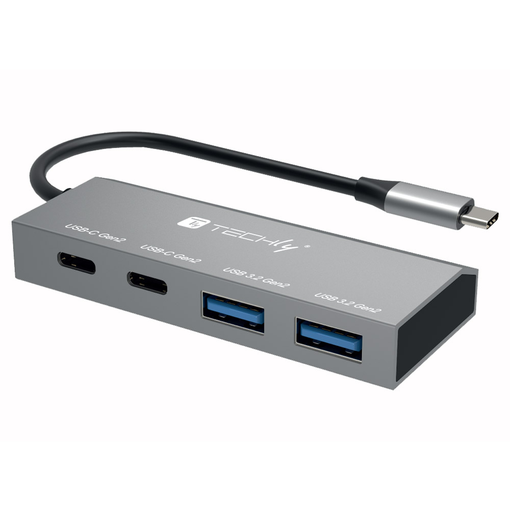 Hub USB3.2 2 Porte USB-A e 2 Porte USB-C&trade; TECHLY