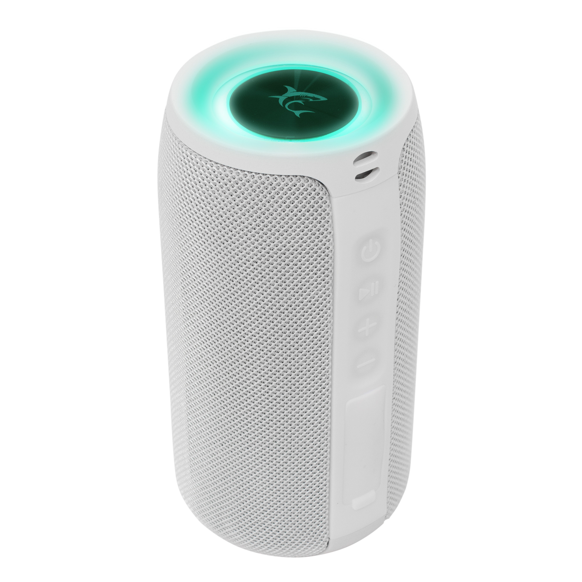 Altoparlante Wireless BT V5.0 Speaker Luce LED TF USB Bianco WHITE SHARK