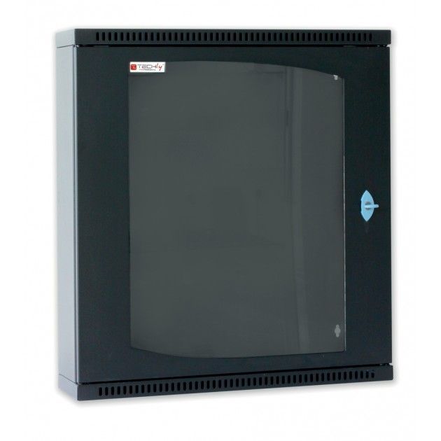 Armadio Rack 19'' Flat a muro p.15cm 6 unità sezione unica Nero TECHLY PROFESSIONAL