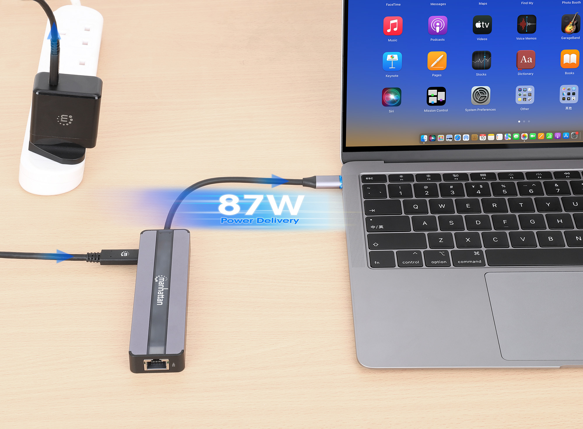 Docking Station USB-C™ 7-in-1 con Power Delivery 4K MANHATTAN - immagine 5