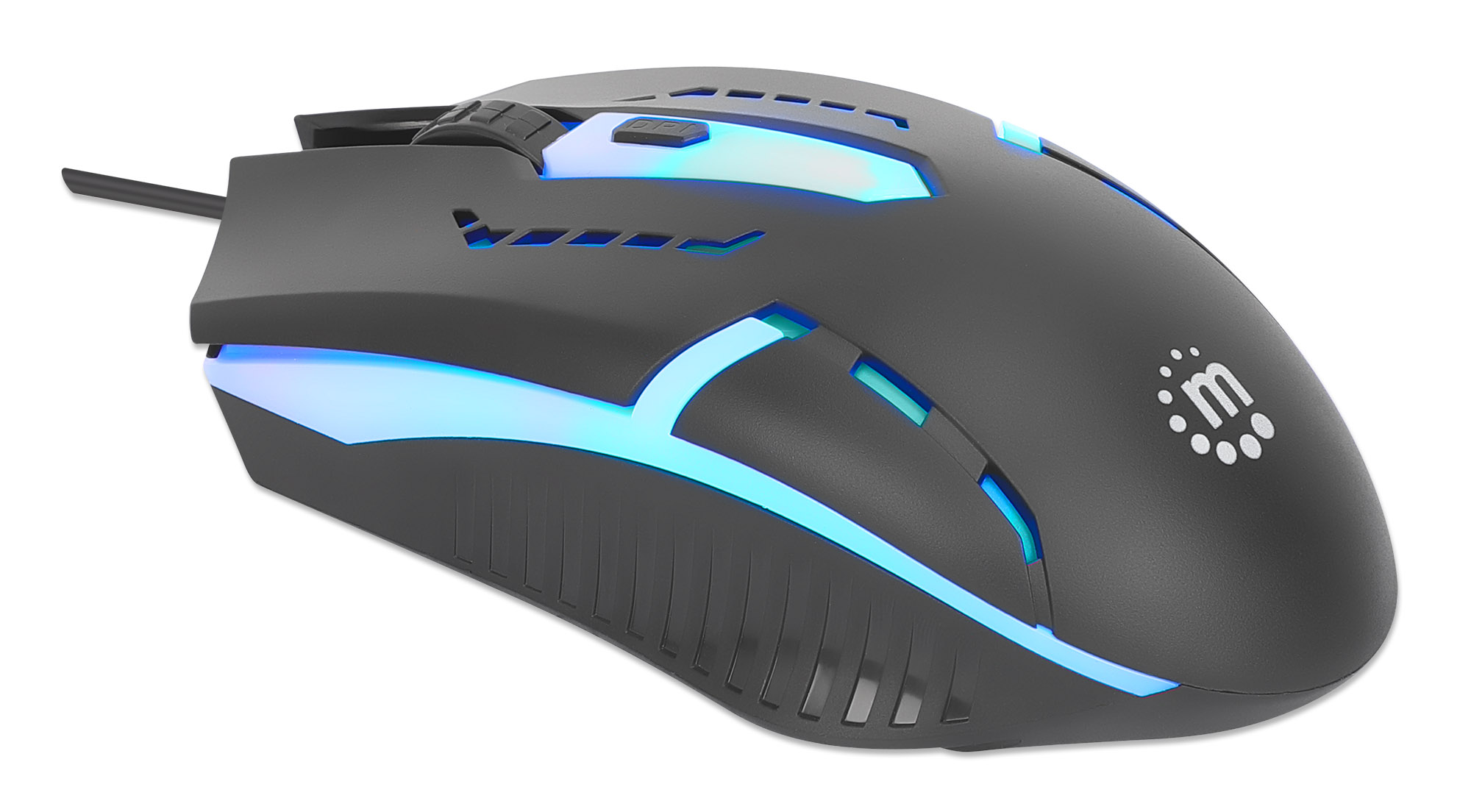 Mouse Ottico Gaming USB 1500dpi Retroilluminazione LED RGB MANHATTAN - immagine 5