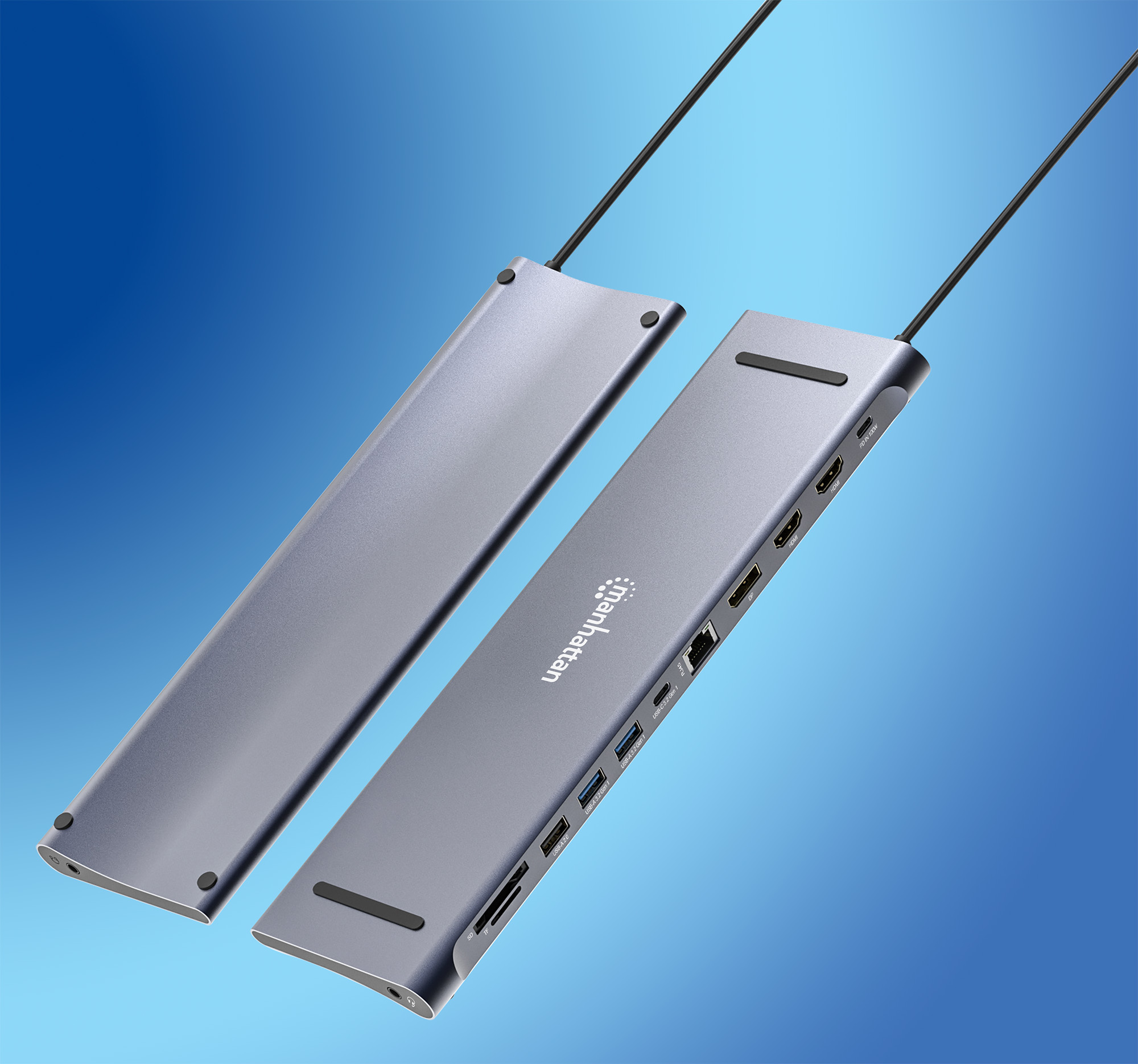 Docking Station USB-C™ 12-in-1 4K Triplo Monitor con MST MANHATTAN - immagine 4