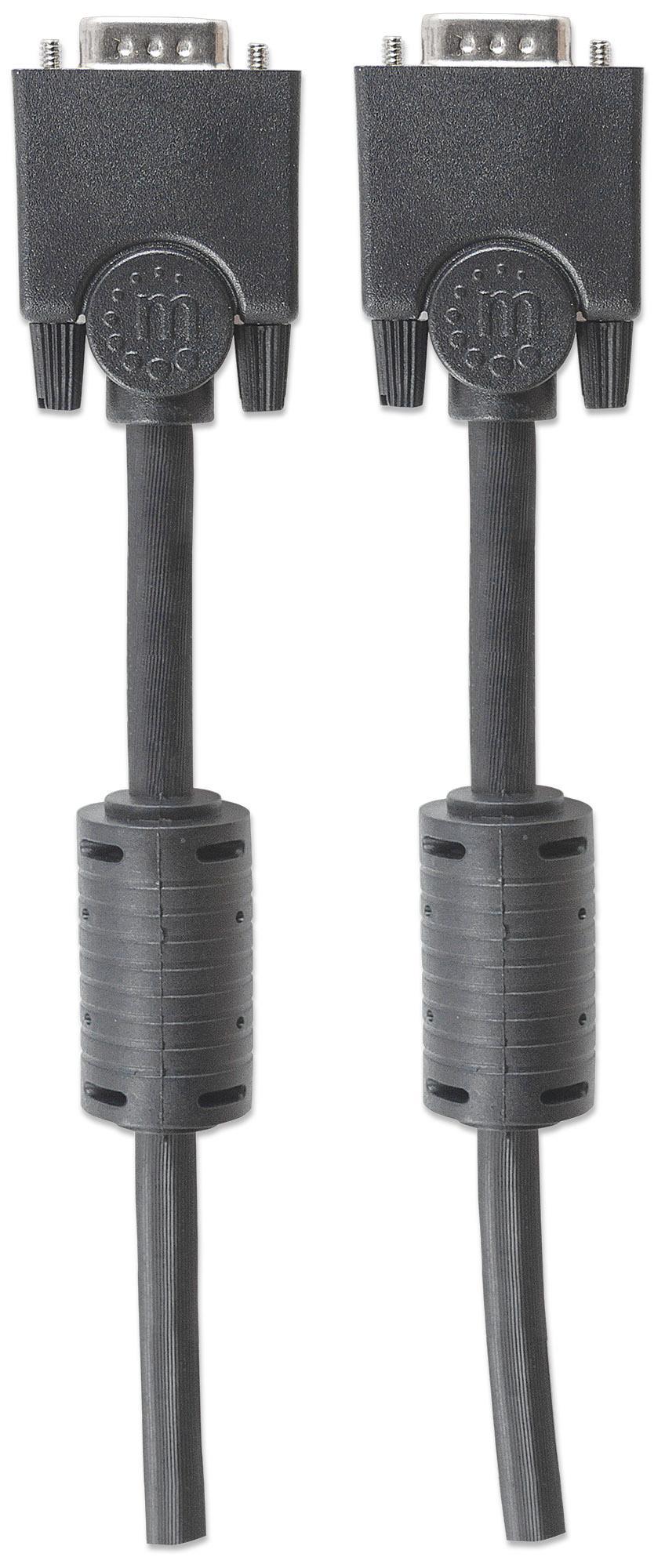 Cavo Monitor SVGA M/M 1,8m con ferrite MANHATTAN - immagine 5