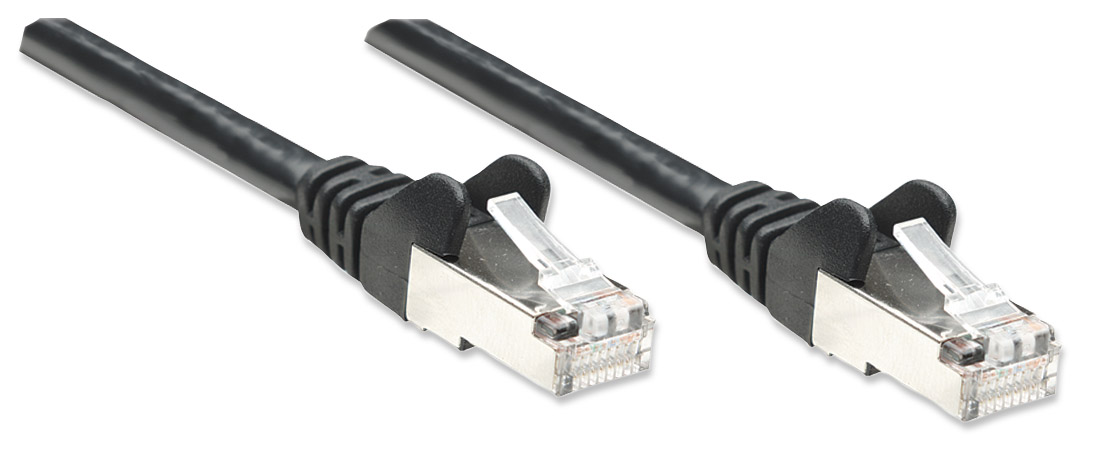 Cavo Patch Rame Schermato Cat. 5e Nero 5m INTELLINET - immagine 4