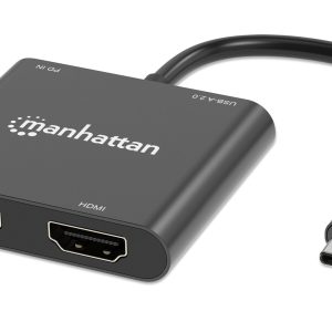 Adattatore USB-C&trade; PD a Doppio Monitor HDMI per Laptop e Tablet MANHATTAN