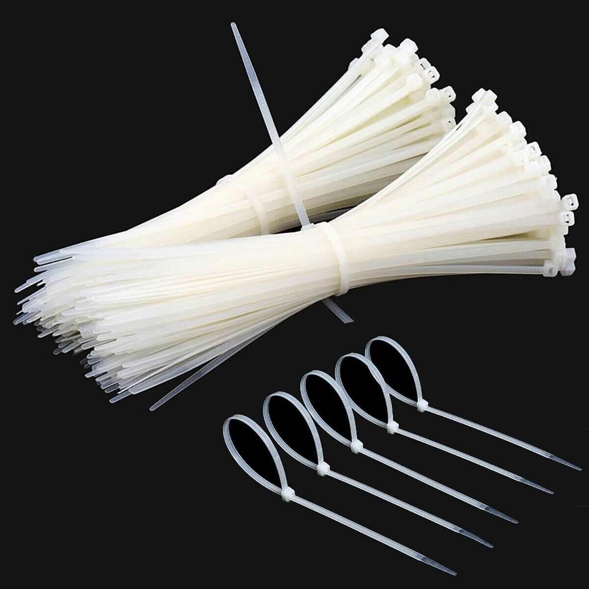 Fascette autobloccanti: Set da 100 pezzi bianche 380x7,6mm TECHLY - immagine 6