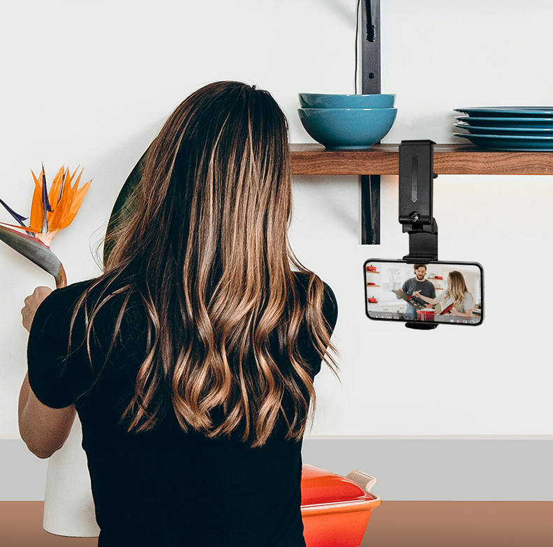 Supporto Porta Smartphone 4,7–6,9'' con Rotazione 360° Nero LOGILINK - immagine 6