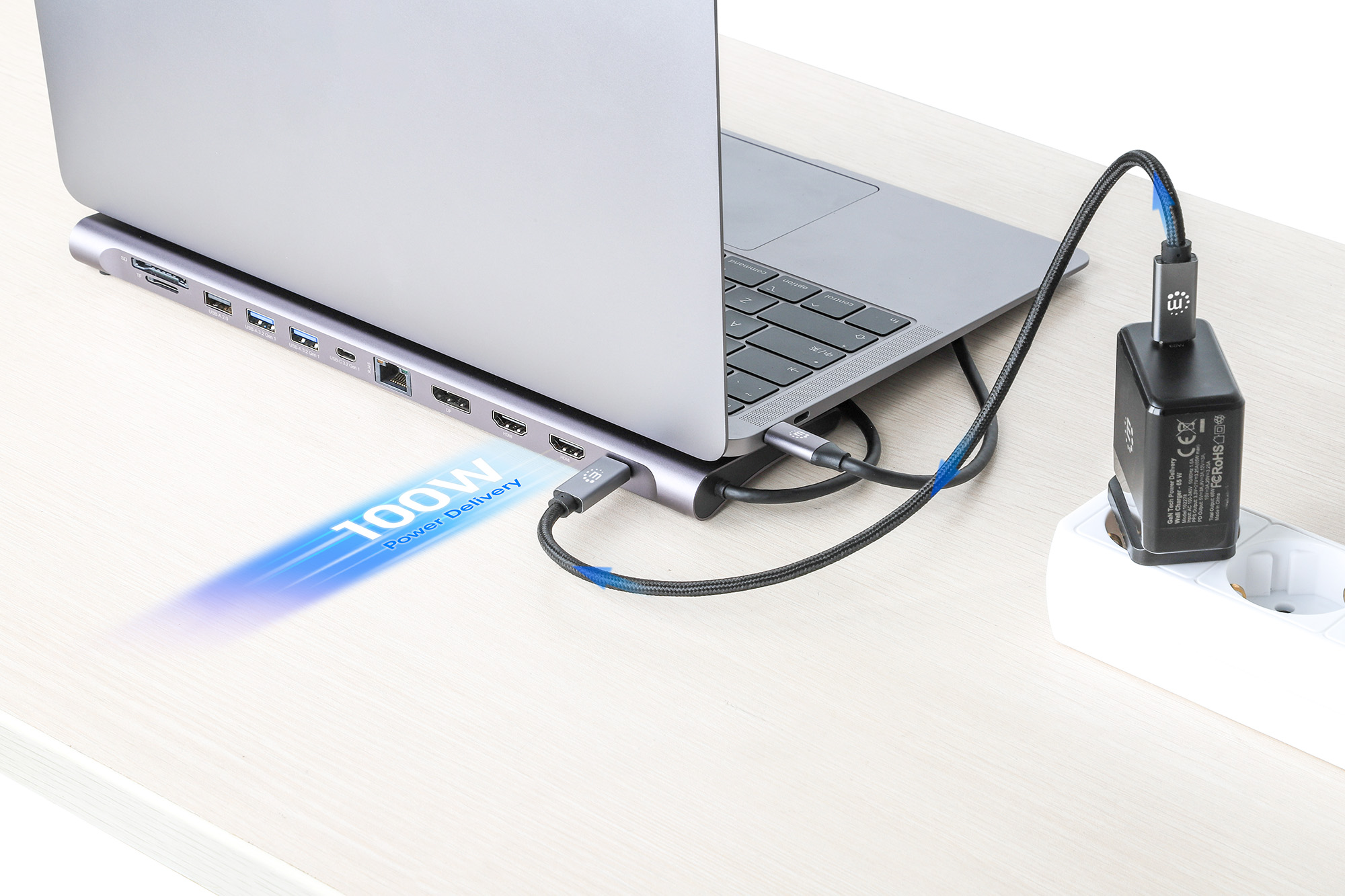 Docking Station USB-C™ 12-in-1 4K Triplo Monitor con MST MANHATTAN - immagine 6