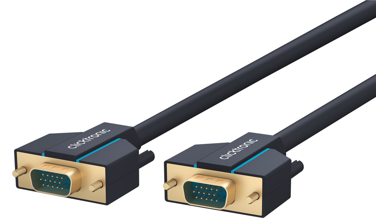 Cavo VGA 20m Alta Risoluzione: Connettori Dorati CLICKTRONIC