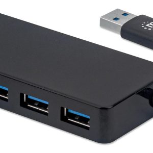 Hub USB 3.2 Gen 1 a 3 porte USB-A con Lettore Schede MANHATTAN