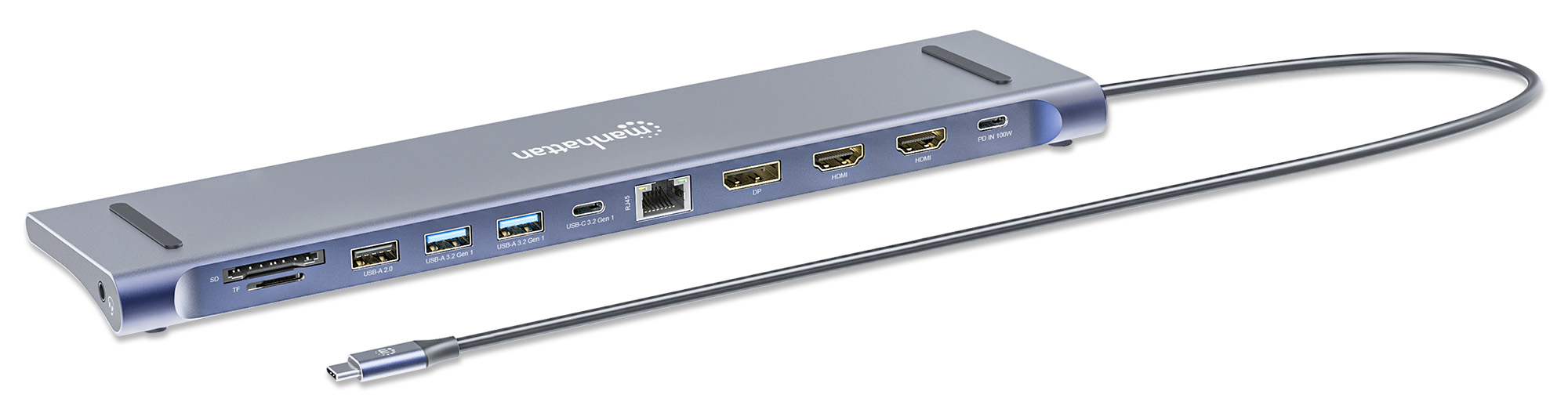 Docking Station USB-C™ 12-in-1 4K Triplo Monitor con MST MANHATTAN - immagine 8