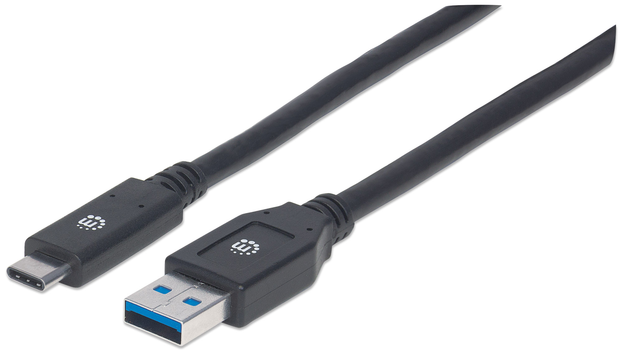 Cavo USB 3.2 Gen1 tipo A Maschio / USB-C™ Maschio 3m Nero MANHATTAN